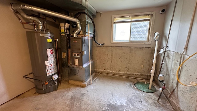 22500 Pleasant Dr, Richton Park, IL 60471 - utility room featuring water heater and heating unit