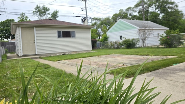 3544 Louis St, Franklin Park, IL 60131 - view of patio / terrace with an outbuilding