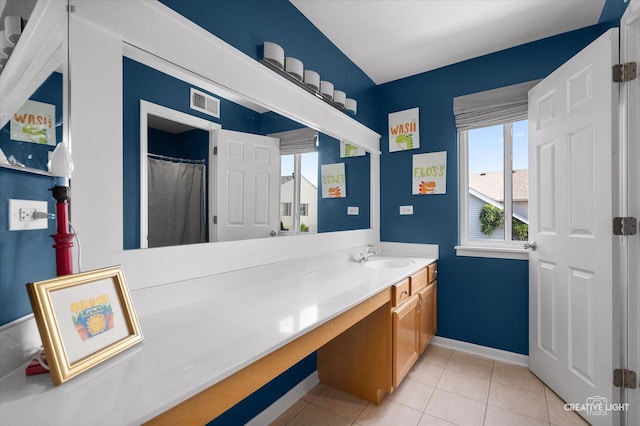 1104 Breckenridge Ln, Shorewood, IL 60404 - full bathroom featuring vanity and tile patterned flooring