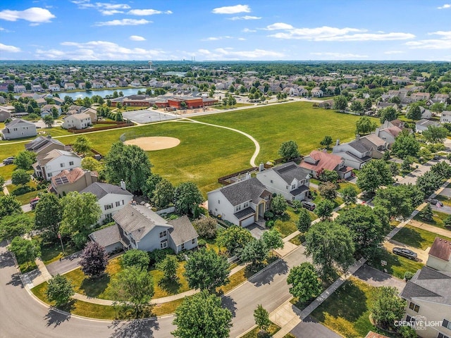 1104 Breckenridge Ln, Shorewood, IL 60404 - aerial perspective of suburban area featuring a nearby body of water