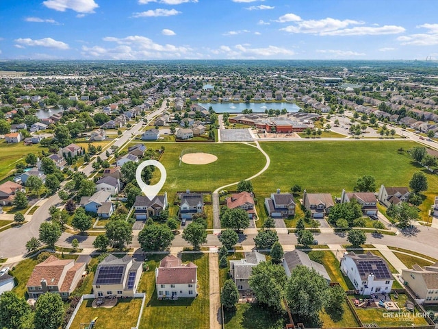 1104 Breckenridge Ln, Shorewood, IL 60404 - aerial view of residential area with a large body of water