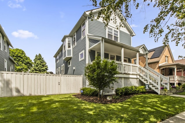 439 Thomas Ave, Forest Park, IL 60130 - view of side of home with stairway and a porch
