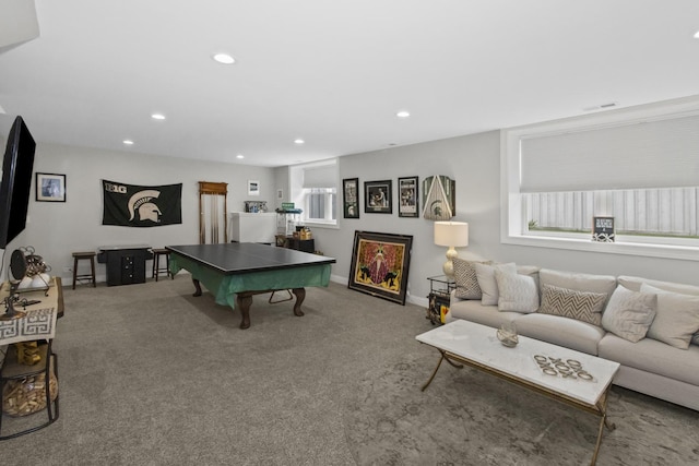439 Thomas Ave, Forest Park, IL 60130 - rec room with carpet and recessed lighting