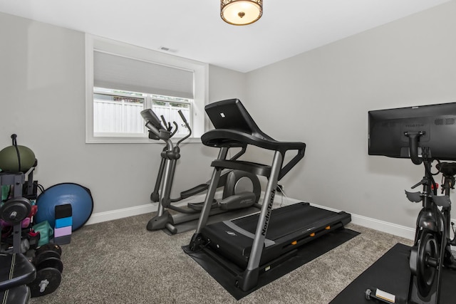 439 Thomas Ave, Forest Park, IL 60130 - exercise room with carpet floors