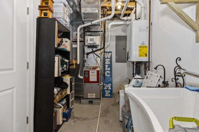 439 Thomas Ave, Forest Park, IL 60130 - utilities with water heater and electric panel