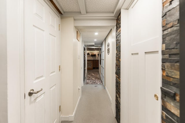 10 N Broadview Ave, Lombard, IL 60148 - hall with recessed lighting, baseboards, and carpet flooring