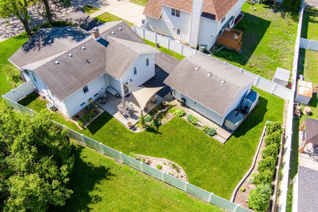 10 N Broadview Ave, Lombard, IL 60148 - aerial perspective of suburban area