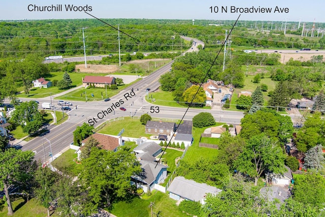 10 N Broadview Ave, Lombard, IL 60148 - bird's eye view