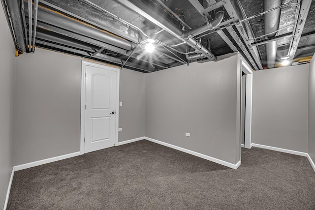 20738 S Hickory Creek Ct, Frankfort, IL 60423 - finished below grade area with dark colored carpet