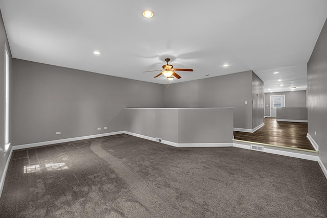 20738 S Hickory Creek Ct, Frankfort, IL 60423 - carpeted spare room featuring ceiling fan and recessed lighting