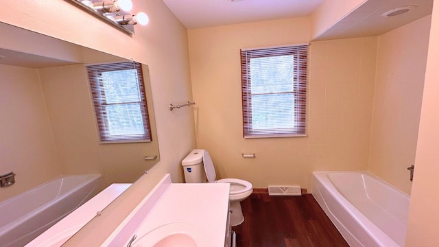 3420 203rd St, Olympia Fields, IL 60461 - full bath with toilet, a bath, healthy amount of natural light, and wood finished floors