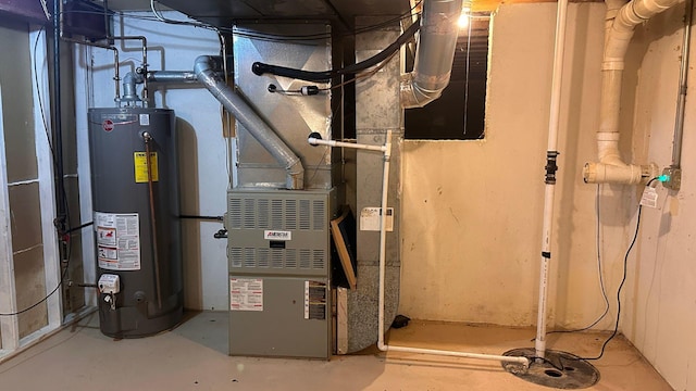 3420 203rd St, Olympia Fields, IL 60461 - utility room with water heater and heating unit