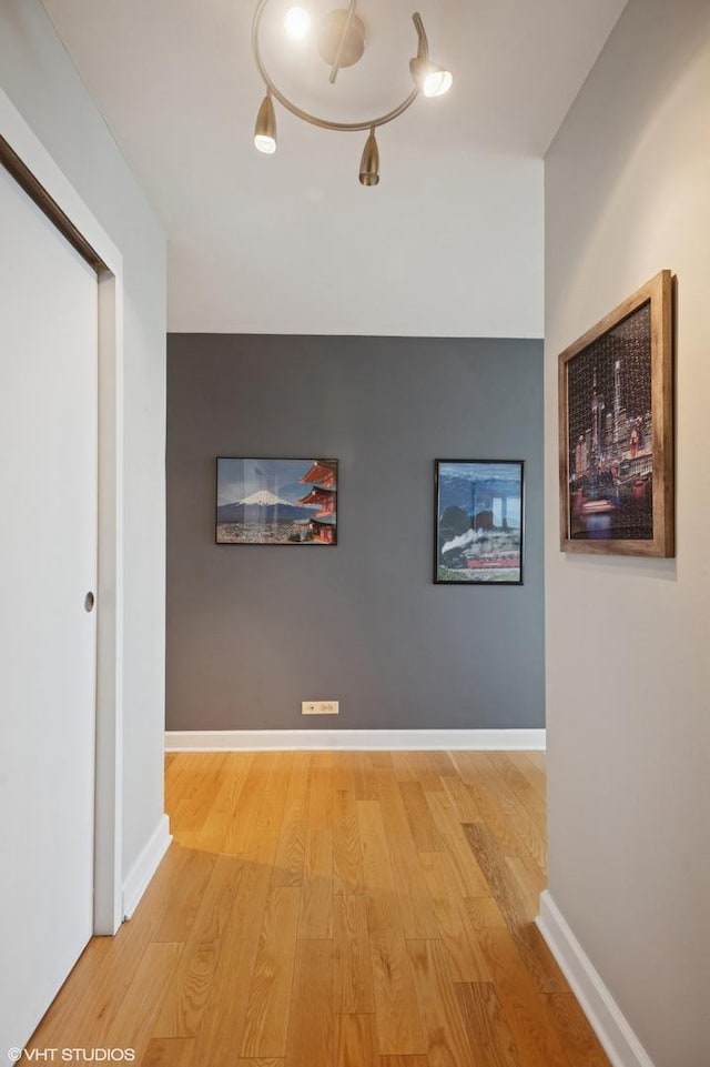 3550 N Lake Shore Dr Unit 1901, Chicago, IL 60657 - hall with light wood-style flooring and baseboards