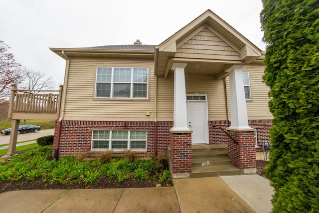2433 River Oaks Ln Unit 6, Rockford, IL 61102 - view of front of house with brick siding