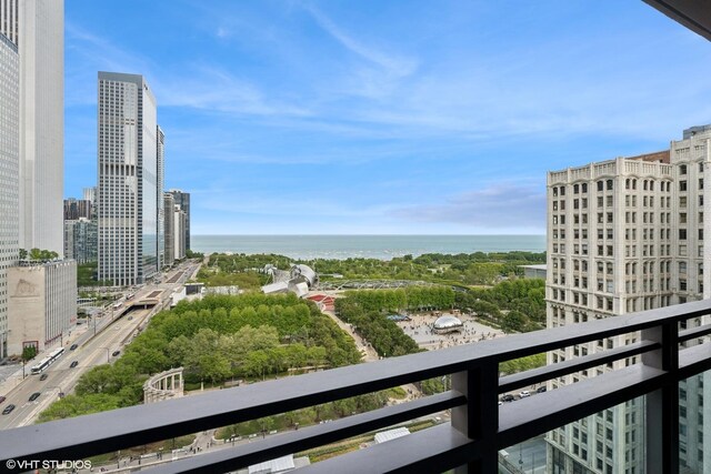 130 N Garland Ct Unit 2009, Chicago, IL 60602 - balcony with a city view and a water view