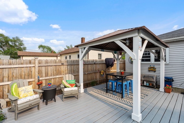 1211 Schriber Ave, Joliet, IL 60435 - deck with a gazebo