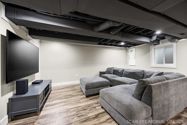 112 Danada Dr, Wheaton, IL 60189 - living room with light wood-style floors and baseboards