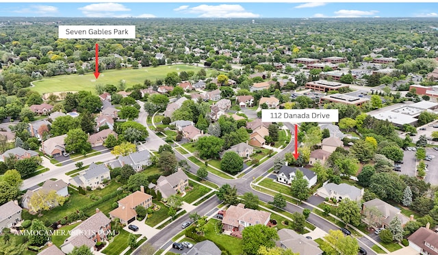 112 Danada Dr, Wheaton, IL 60189 - aerial view of residential area