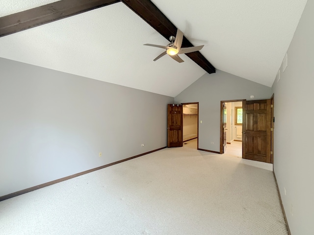 1463 Lantern Cir, Naperville, IL 60540 - unfurnished bedroom with light colored carpet, a walk in closet, baseboards, ceiling fan, and a closet