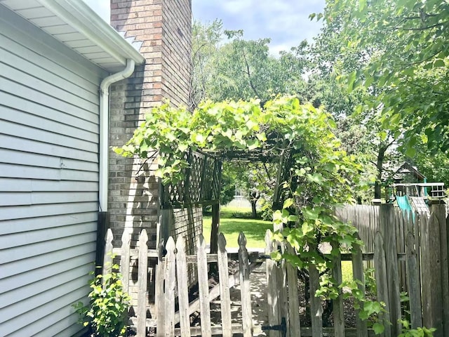 1463 Lantern Cir, Naperville, IL 60540 - exterior space with a chimney