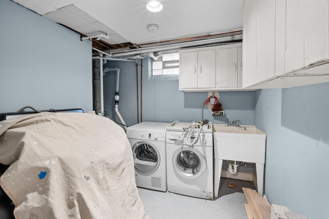 1844 N 77th Ct, Elmwood Park, IL 60707 - laundry room featuring cabinet space and washer and dryer