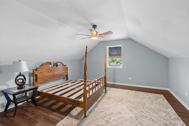 1844 N 77th Ct, Elmwood Park, IL 60707 - bedroom featuring wood finished floors, lofted ceiling, and baseboards