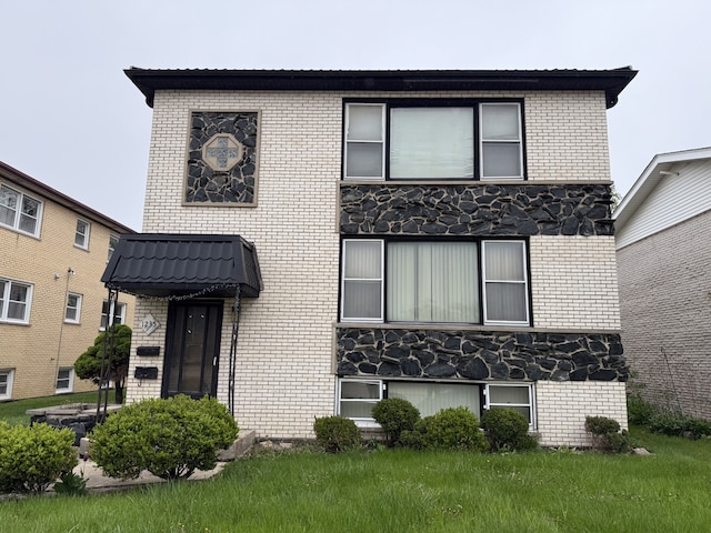 1235 S Mannheim Rd, Westchester, IL 60154 - view of front of home with brick siding and stone siding