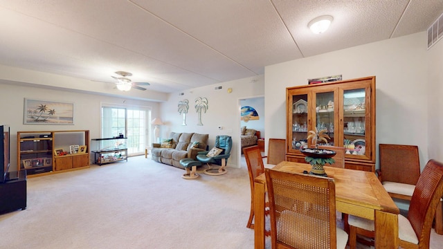 701 W Rand Rd Unit 227, Arlington Heights, IL 60004 - carpeted dining room with ceiling fan