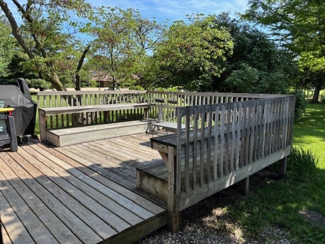 2112 Mayfair Rd, Champaign, IL 61821 - deck featuring view of scattered trees