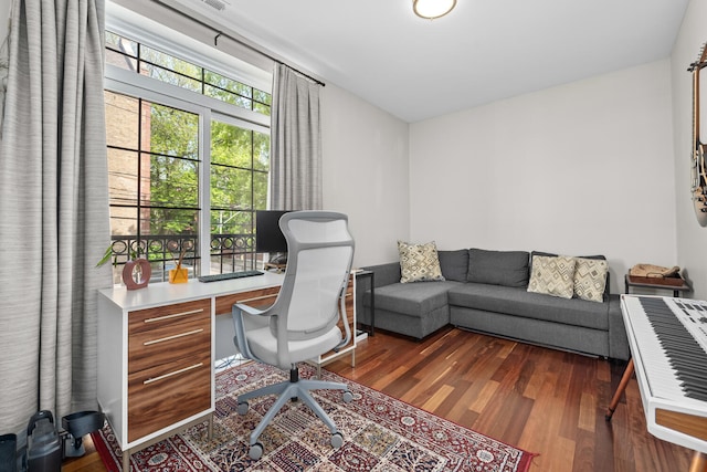 2207 N Western Ave Unit 2C, Chicago, IL 60647 - office space featuring dark wood-style floors