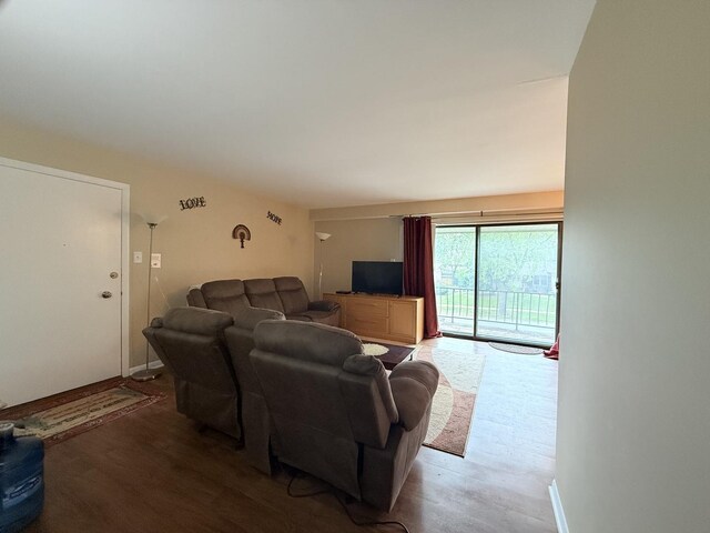 22633 Pleasant Dr Unit 11B, Richton Park, IL 60471 - living room featuring wood finished floors