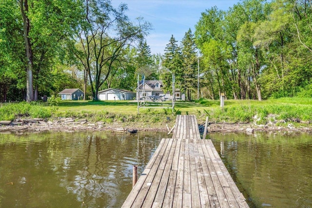 2425 W Riverside Dr, Mchenry, IL 60050 - dock featuring a water view