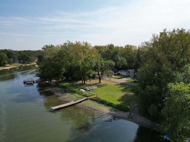 2425 W Riverside Dr, Mchenry, IL 60050 - water view featuring a boat ramp and a floating dock