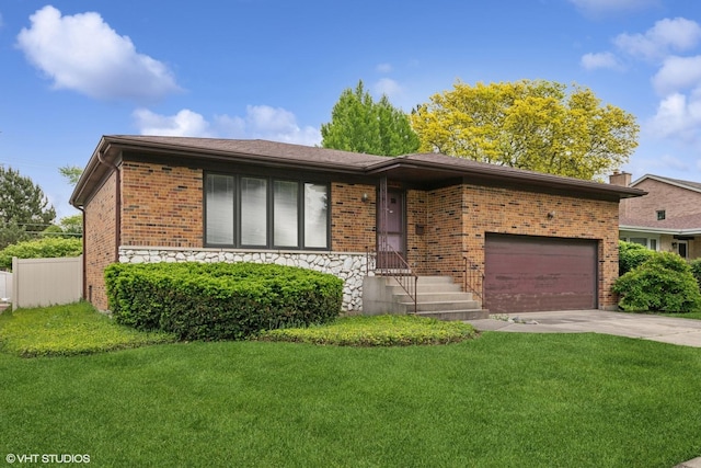 1237 N Ridge Ave, Arlington Heights, IL 60004 - view of front of house featuring concrete driveway, brick siding, and a garage