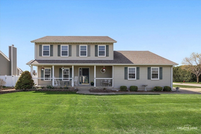 1345 William St, Sycamore, IL 60178 - colonial house featuring covered porch and roof with shingles