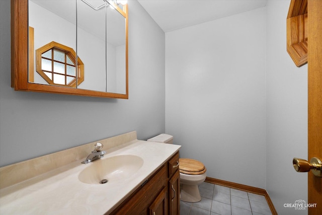1345 William St, Sycamore, IL 60178 - bathroom with vanity and tile patterned flooring