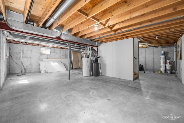 1345 William St, Sycamore, IL 60178 - unfinished basement featuring stairway and a water softener system