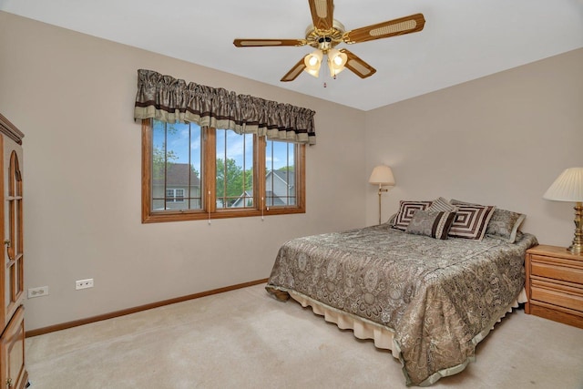 910 N Dovington Dr, Hoffman Estates, IL 60169 - carpeted bedroom with baseboards and a ceiling fan