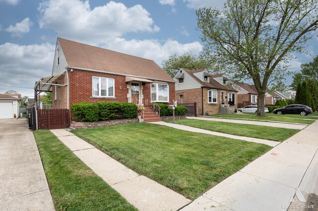 4010 Bobby Ln, Schiller Park, IL 60176 - view of front of home with brick siding, driveway, roof with shingles, and a garage