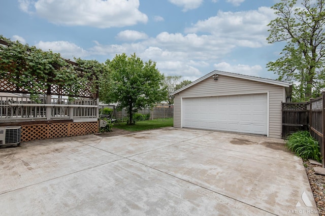 4010 Bobby Ln, Schiller Park, IL 60176 - detached garage with cooling unit