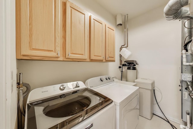 31905 Millard Cir, Warrenville, IL 60555 - washroom with washer and clothes dryer and cabinet space