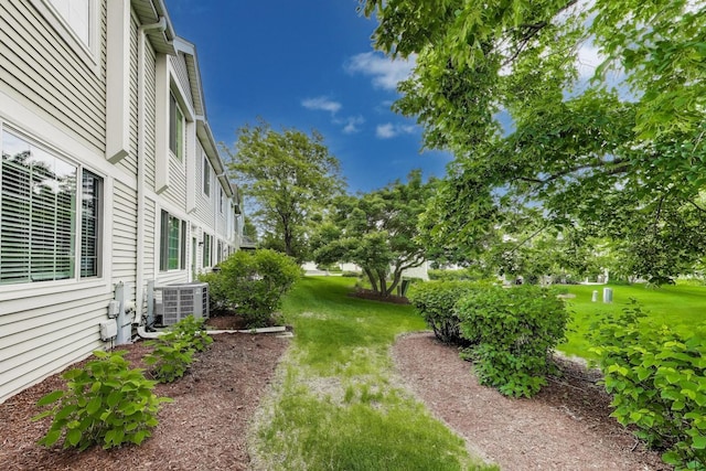 31905 Millard Cir, Warrenville, IL 60555 - view of green lawn with central air condition unit