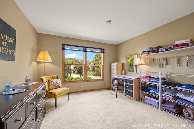 26W568 Lindsey Ave, Winfield, IL 60190 - home office featuring light colored carpet and baseboards