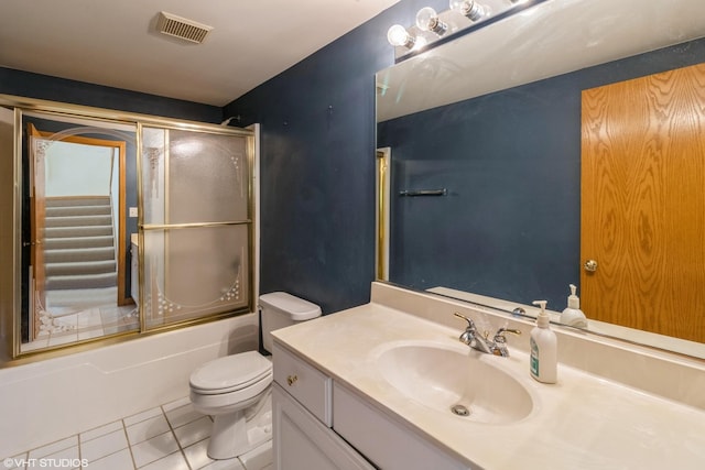 1292 Georgetown Way Unit 1292, Vernon Hills, IL 60061 - full bathroom featuring vanity, tile patterned flooring, and enclosed tub / shower combo