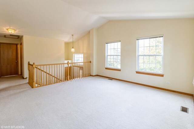 1292 Georgetown Way Unit 1292, Vernon Hills, IL 60061 - carpeted spare room with lofted ceiling and baseboards