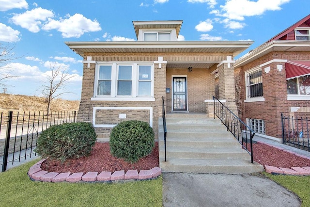 7501 S Aberdeen Ave, Chicago, IL 60620 - view of front facade with a porch and brick siding
