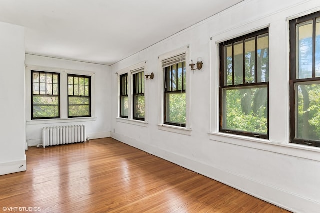 1005 Division St, Lisle, IL 60532 - empty room featuring radiator heating unit, light wood-type flooring, and baseboards