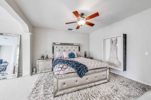 2013 Valor Ct, Glenview, IL 60026 - bedroom featuring carpet floors and ceiling fan