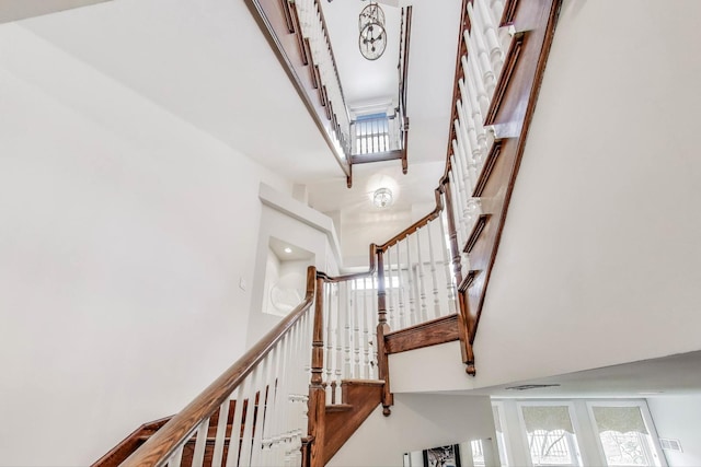 2013 Valor Ct, Glenview, IL 60026 - staircase featuring a towering ceiling