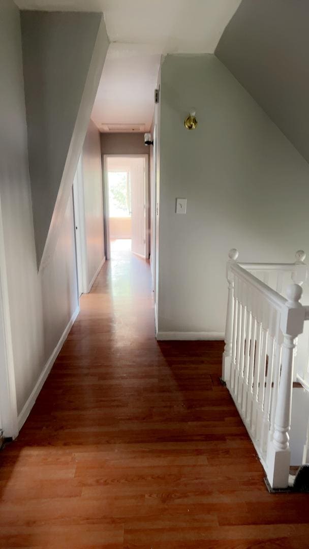 10643 S Calhoun Ave, Chicago, IL 60617 - hall with an upstairs landing, wood finished floors, and baseboards